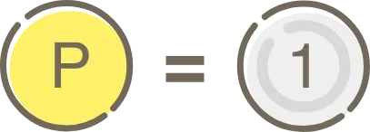 1ポイント＝1円として使えます